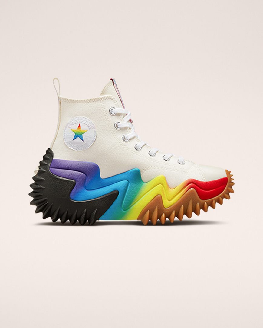 Topanky Na Platforme Converse Run Star Motion CX Pride Vysoke Panske Béžové Nachový | SK B5NOY9